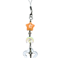 Silvery Peach Star Phone Charm