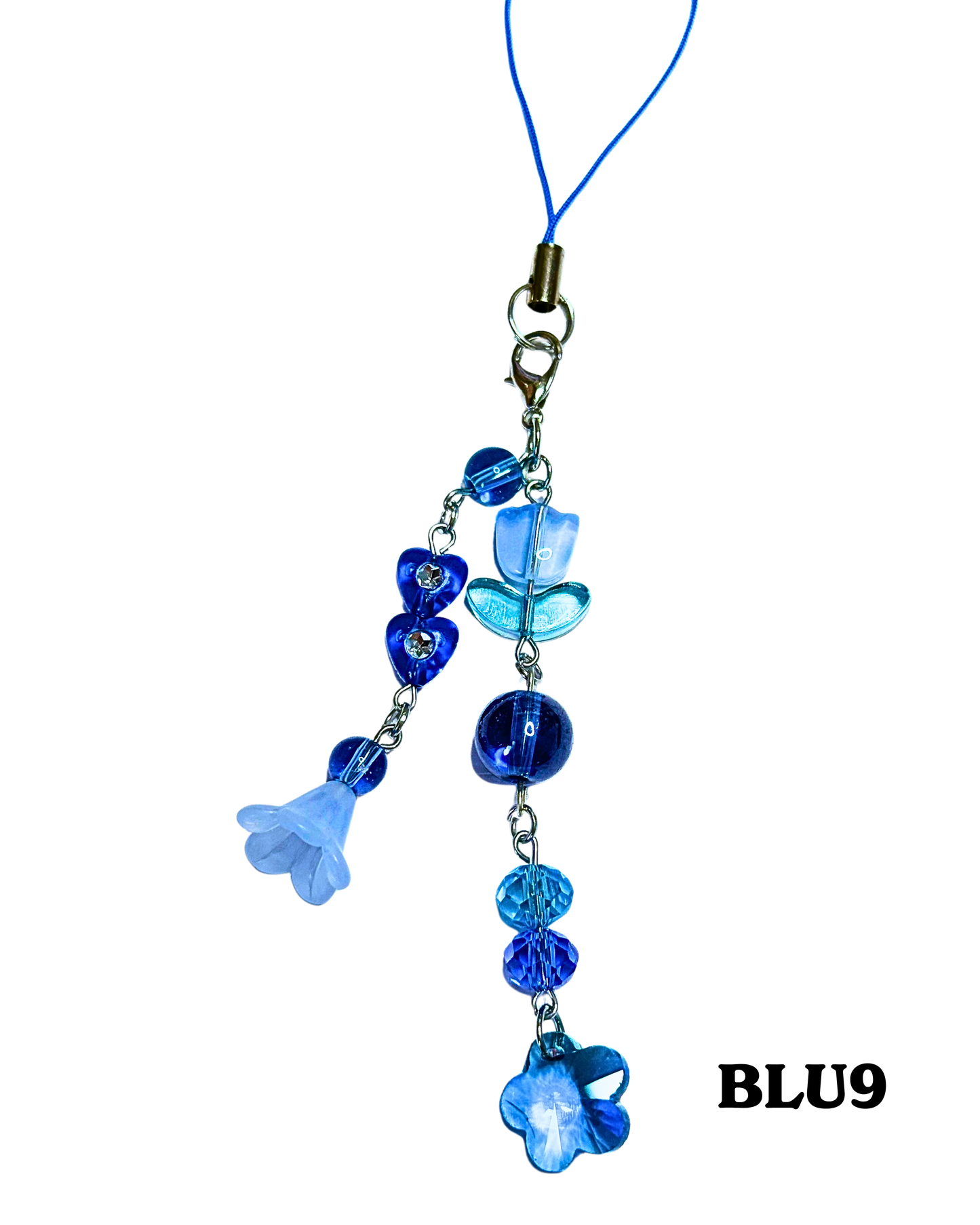 Blue Phone Charms