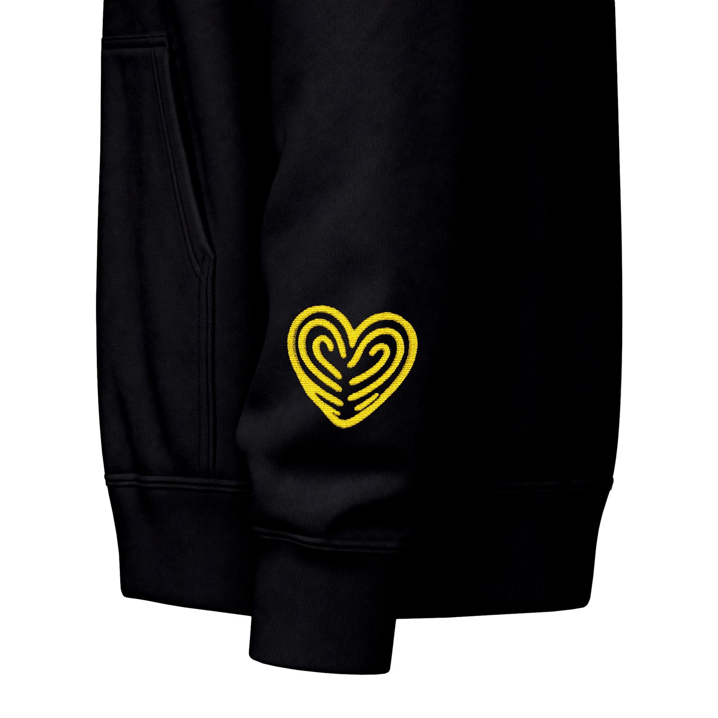 “Heart By Heart” Zip-Up Hoodie Sweater