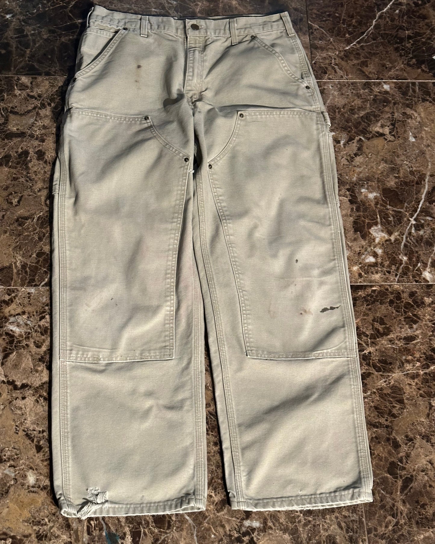 VTG 2005 ‘Carhartt’ Khaki Double Knee Carpenter Pants