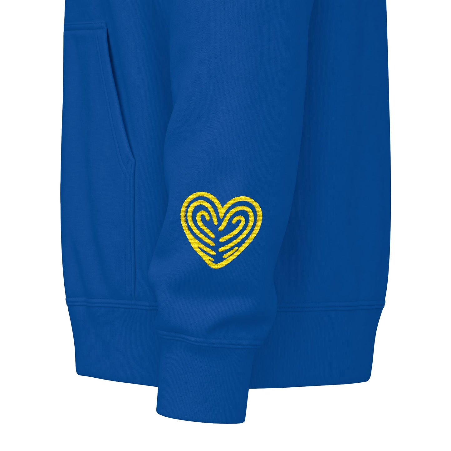 “Heart By Heart” Zip-Up Hoodie Sweater