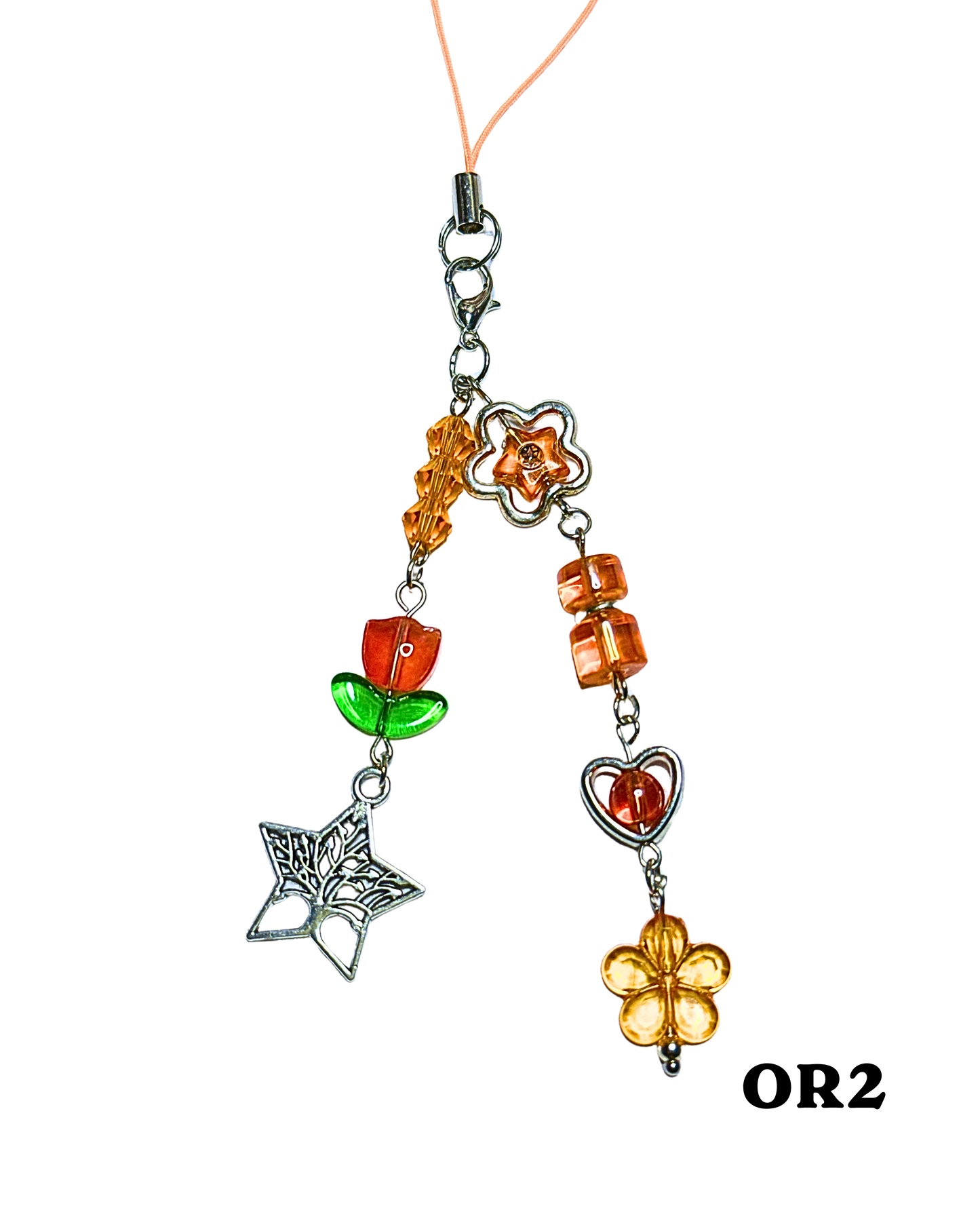 Orange Phone Charms