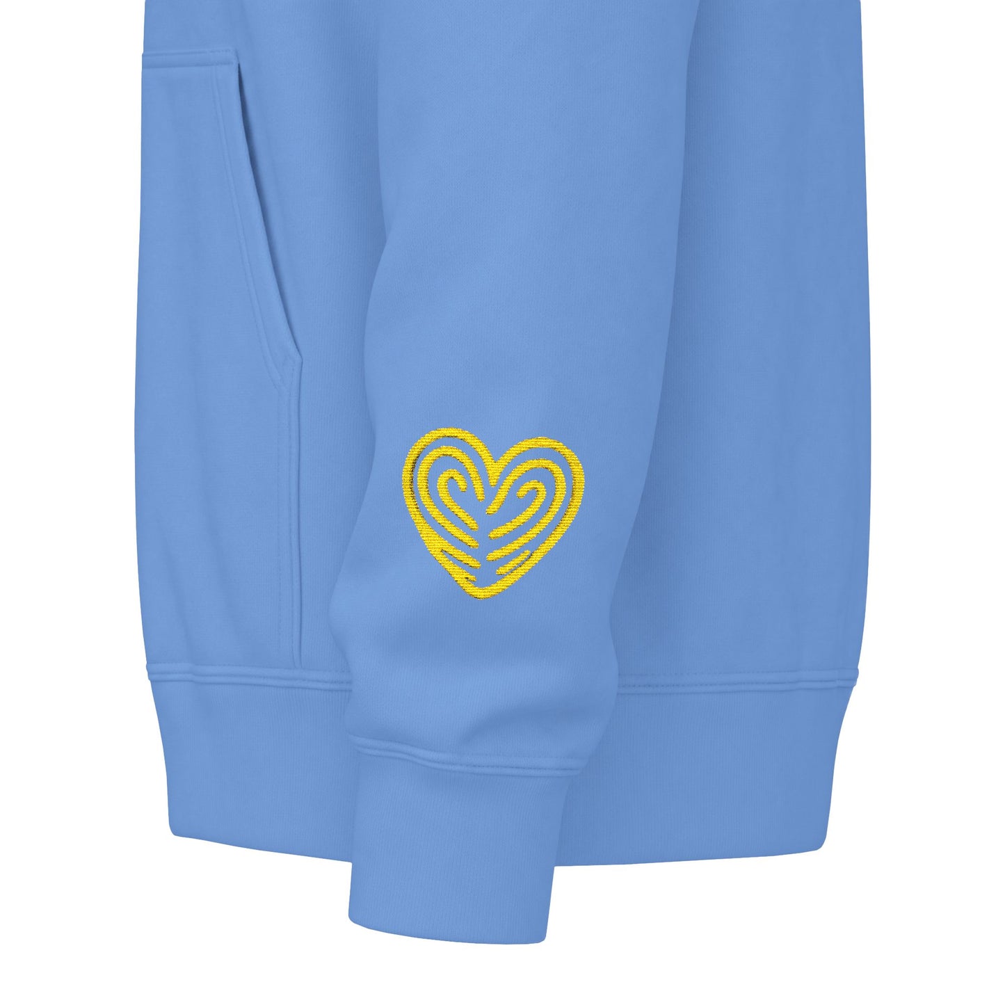 “Heart By Heart” Zip-Up Hoodie Sweater