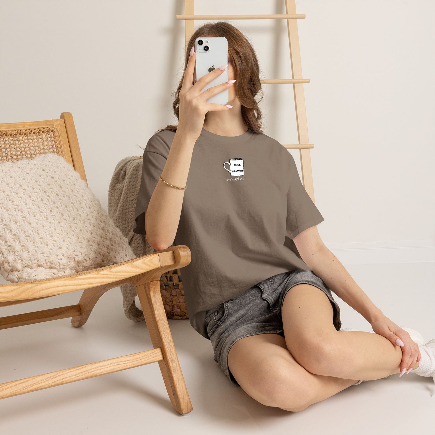 Sunday Best Mug Embroidered T-Shirt