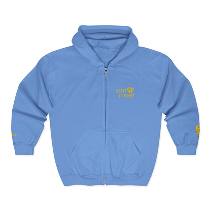 “Heart By Heart” Zip-Up Hoodie Sweater