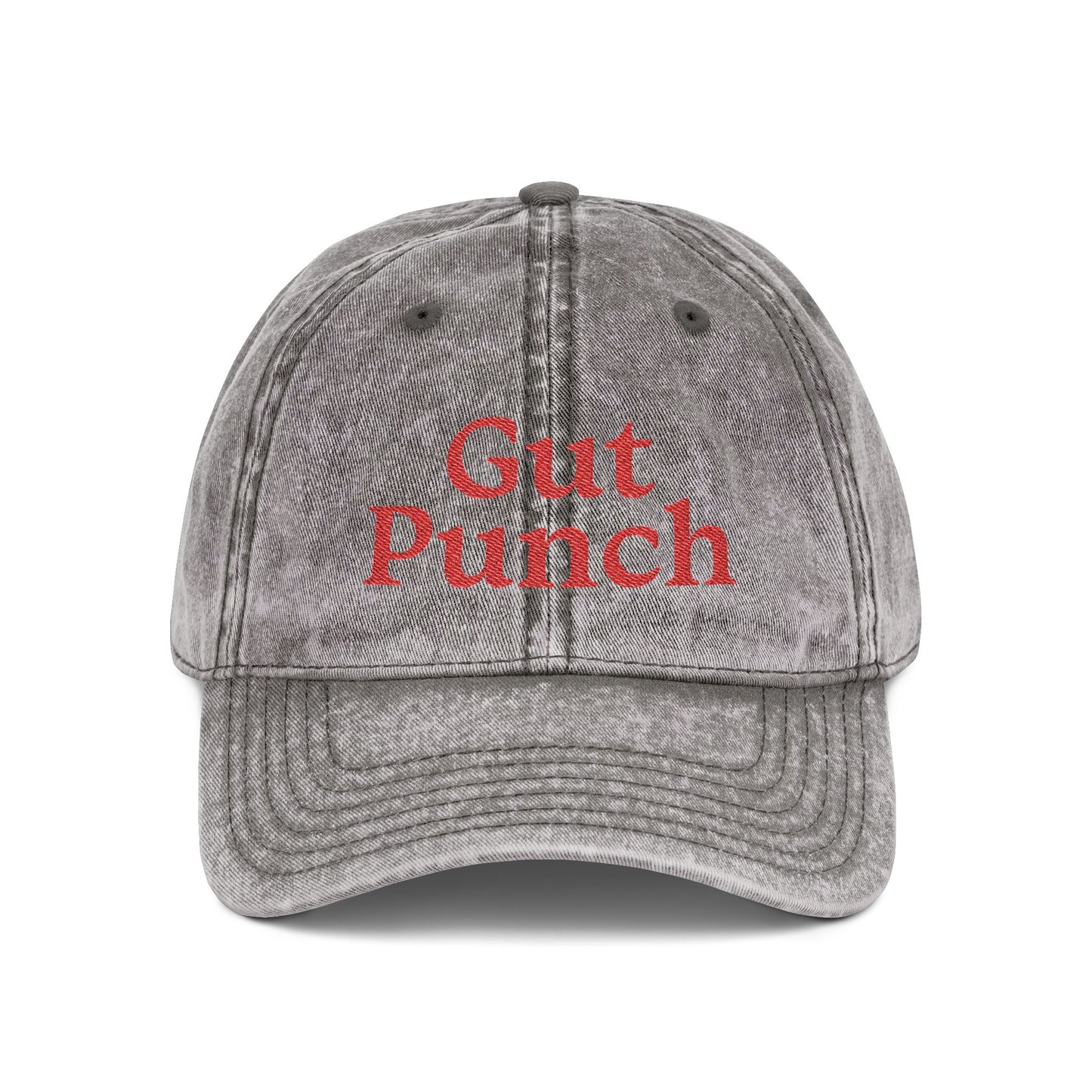 “Gut Punch” Vintage Distressed Cap Hat