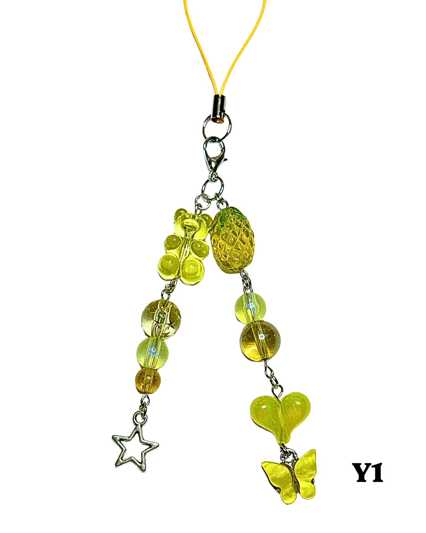 Yellow Phone Charms