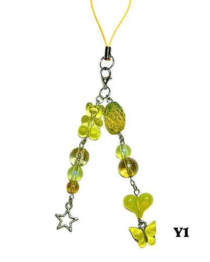 Yellow Phone Charms