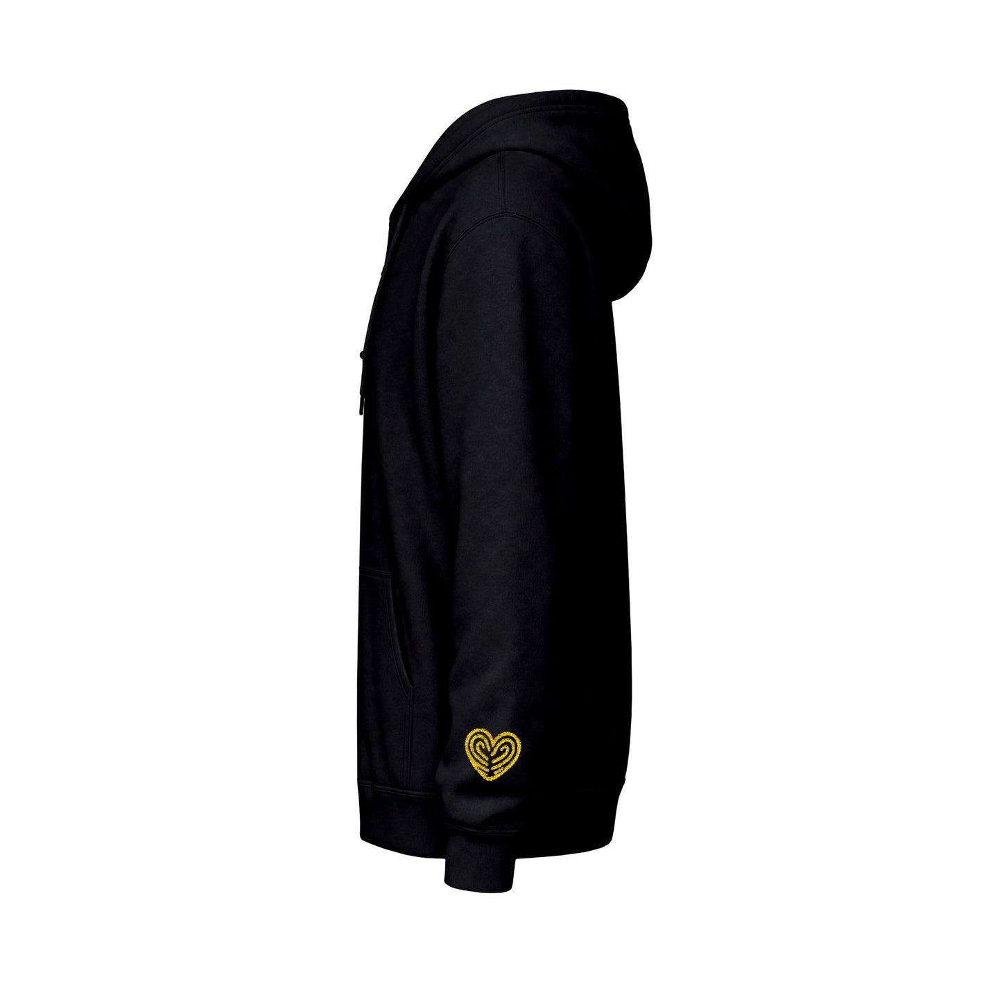 “Heart By Heart” Zip-Up Hoodie Sweater