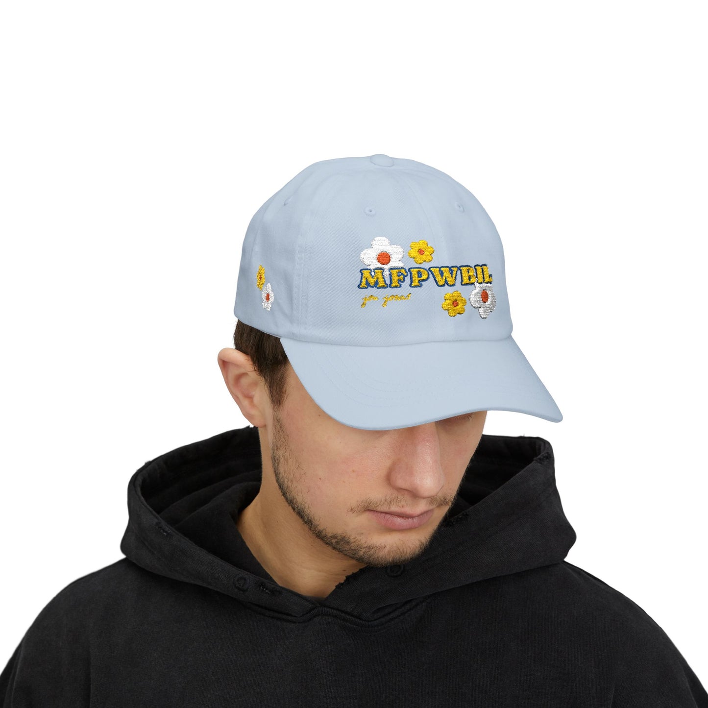 "MFPWBIL" Floral Embroidered Cap Hat