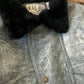 VTG ‘Ka Bu’ Seoul Faux Leather Jacket with Faux Fur Collar (M/L)