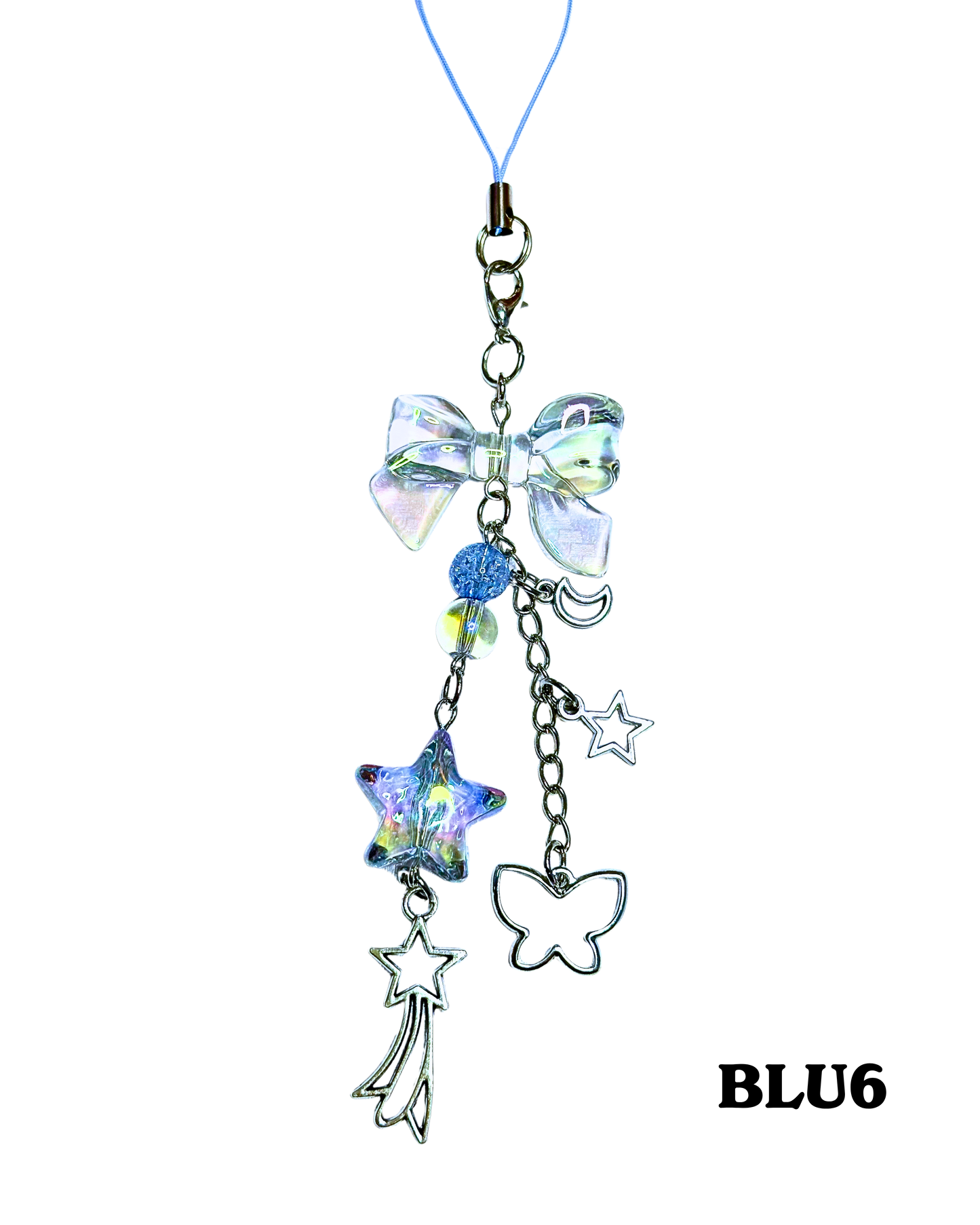 Blue Phone Charms