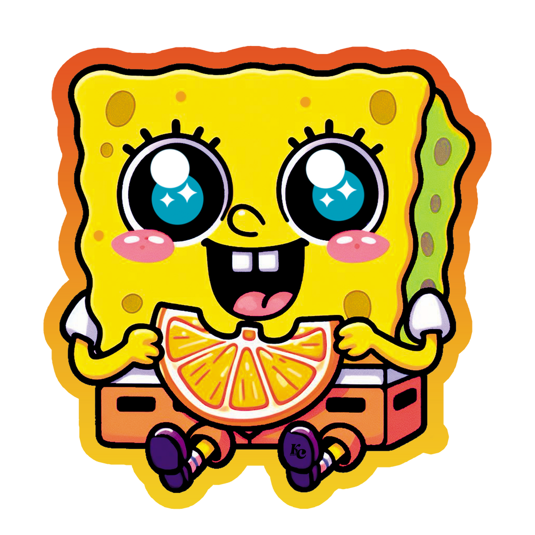 Spongebob Orange Peel Theory Sticker Shop Kimmy Carrera spongebob-orange-peel-theory-sticker-shop-kimmy-carrera