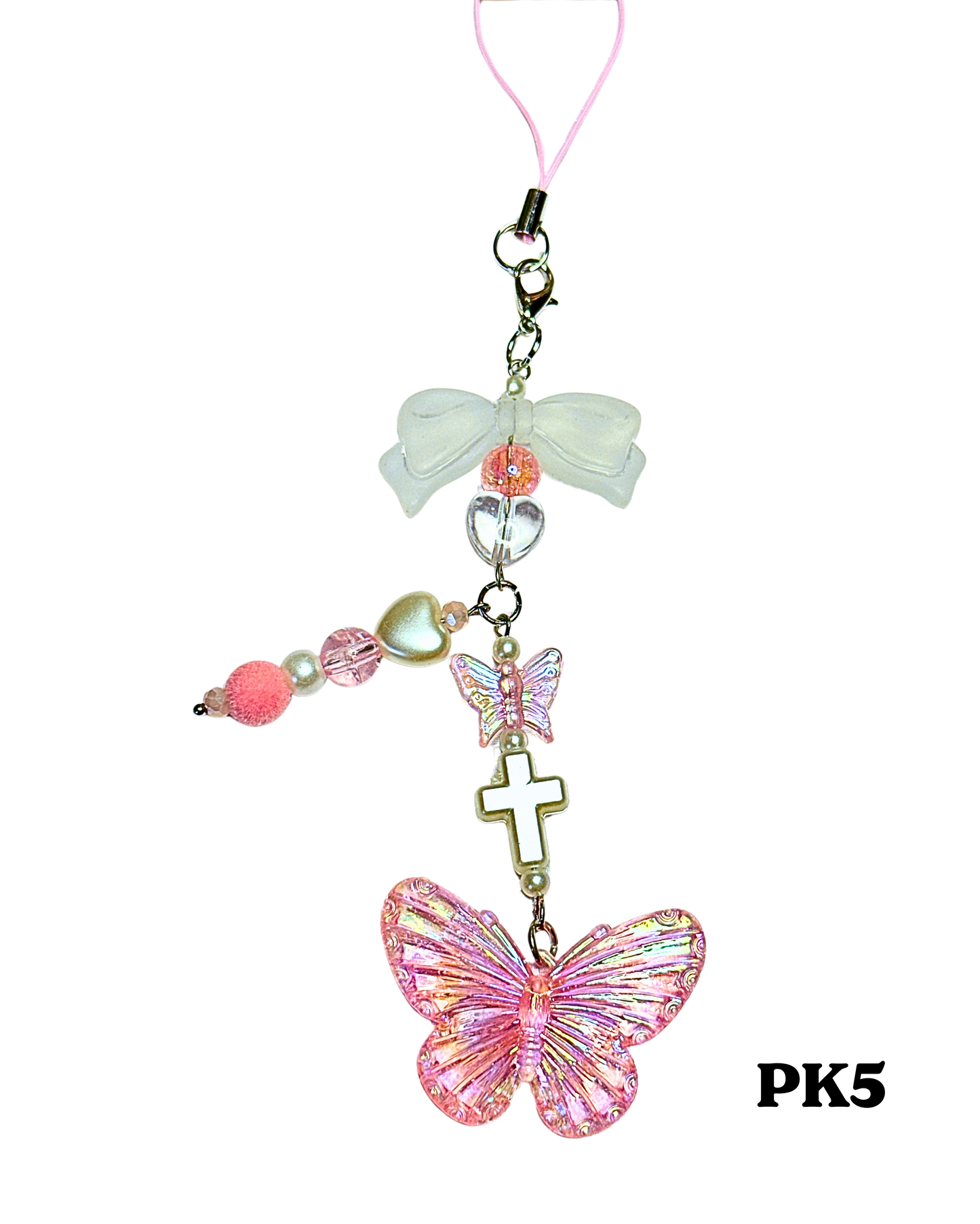 Pink Phone Charms