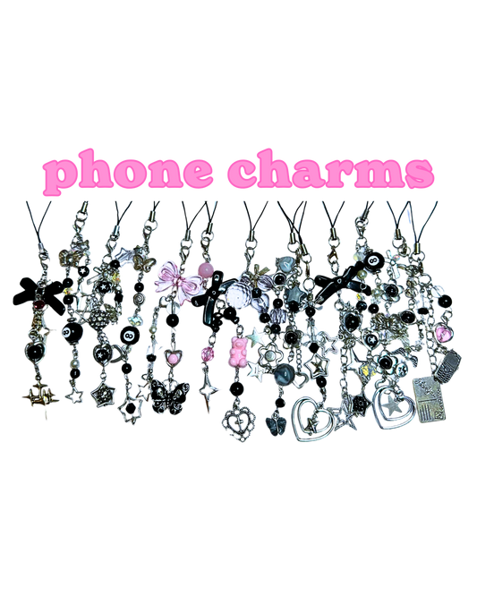 Black Phone Charms