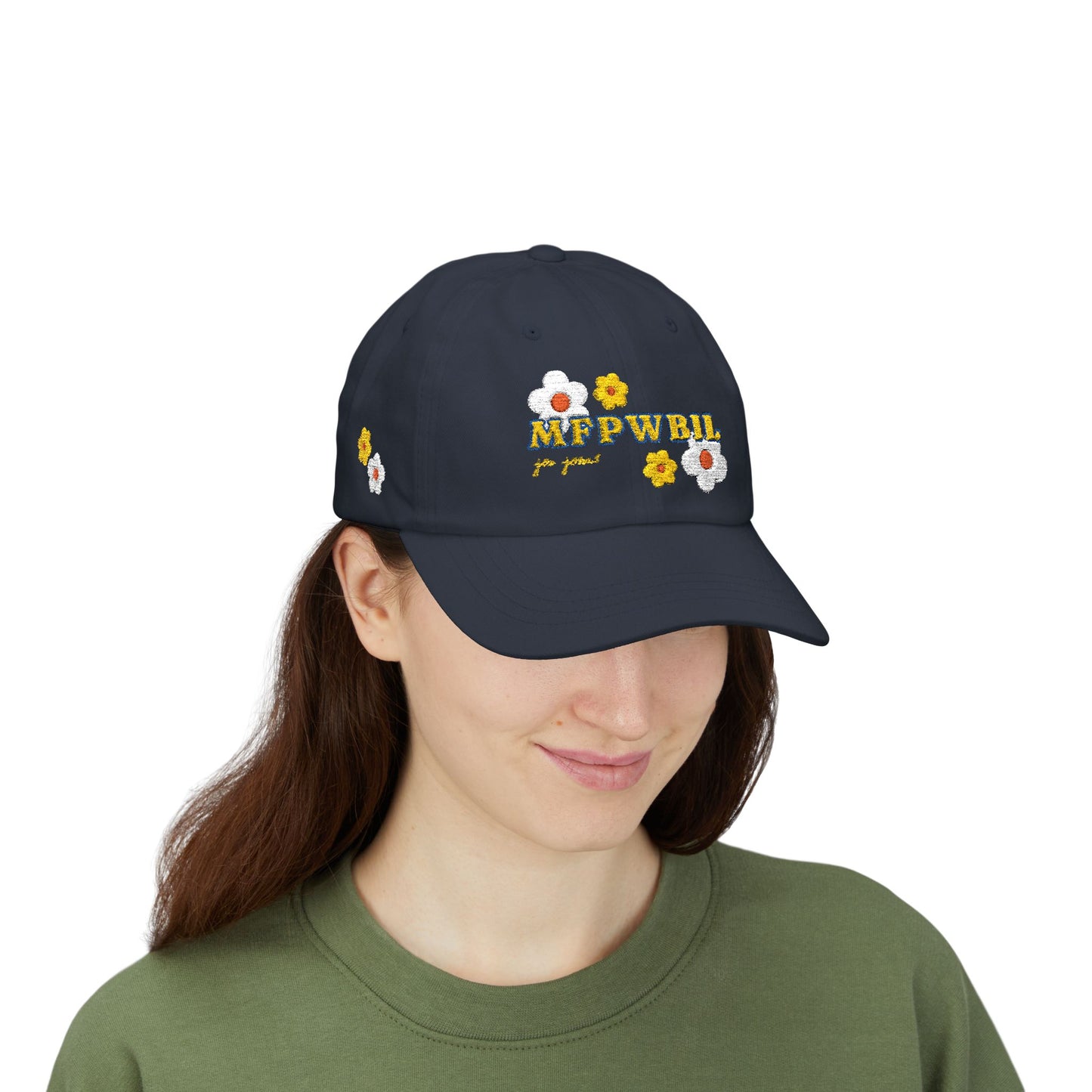 "MFPWBIL" Floral Embroidered Cap Hat