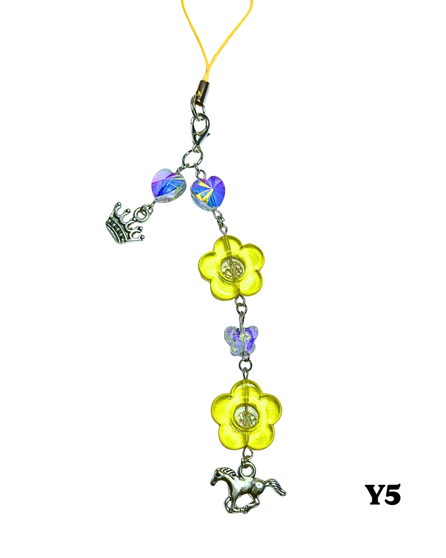 Yellow Phone Charms