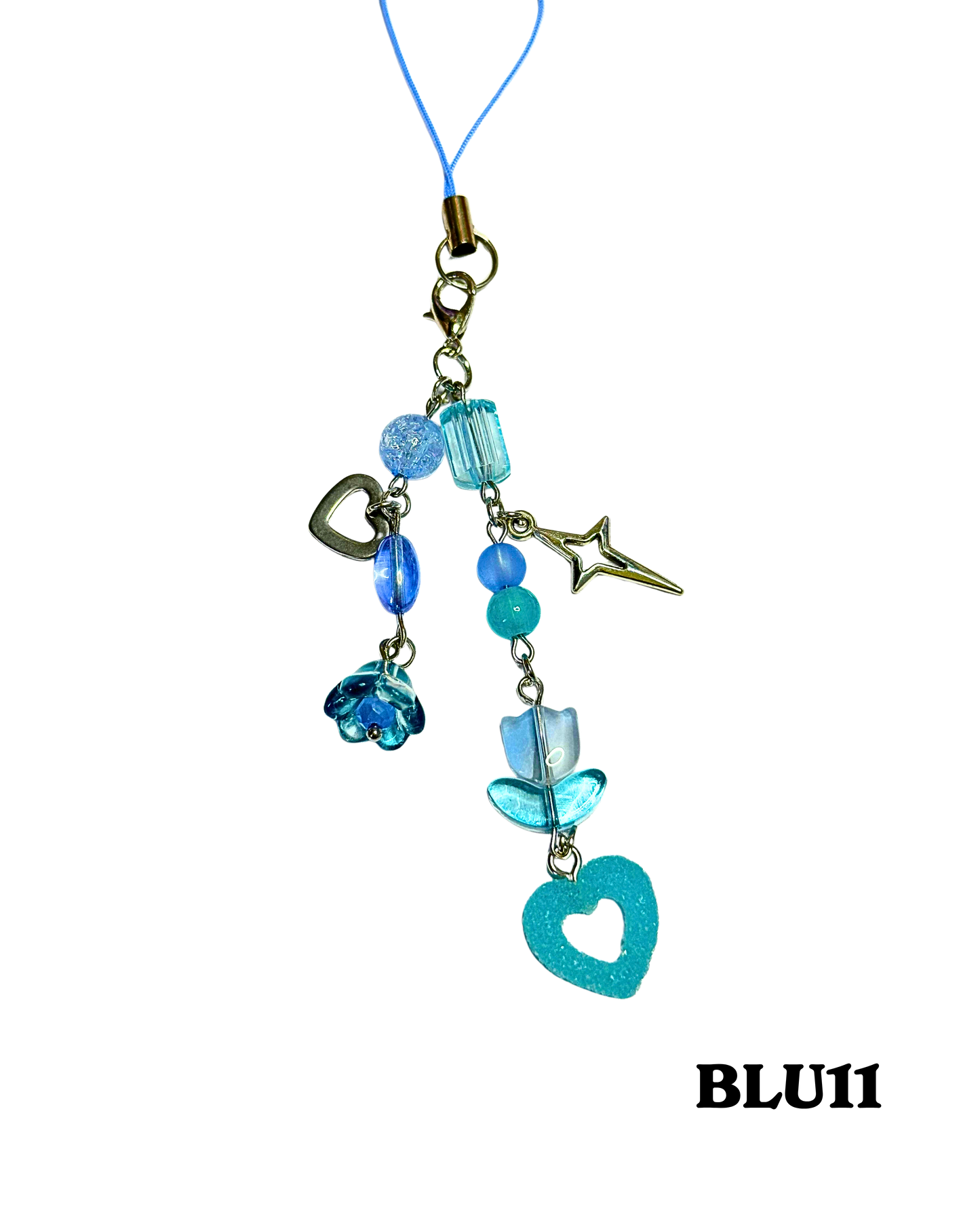 Blue Phone Charms