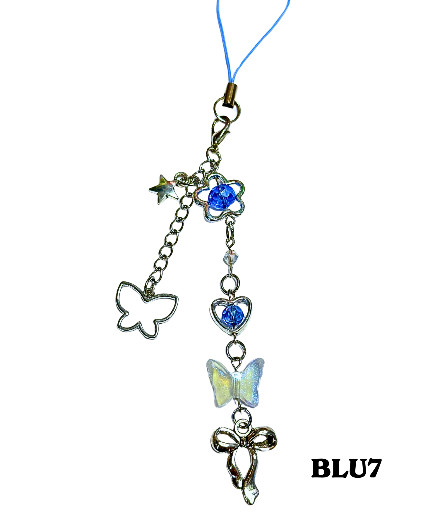 Blue Phone Charms