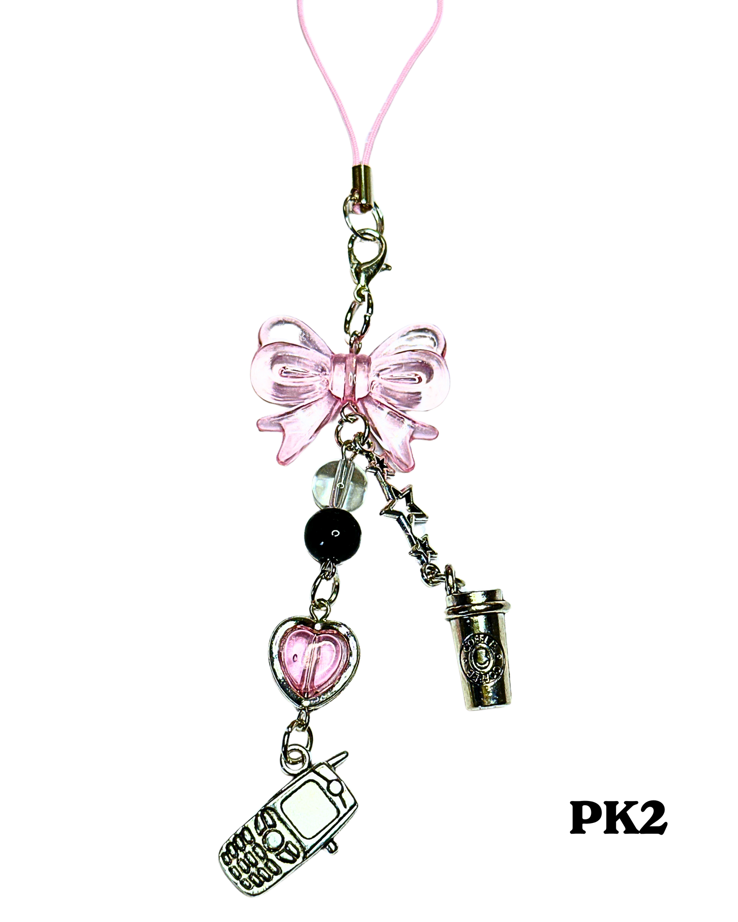 Pink Phone Charms