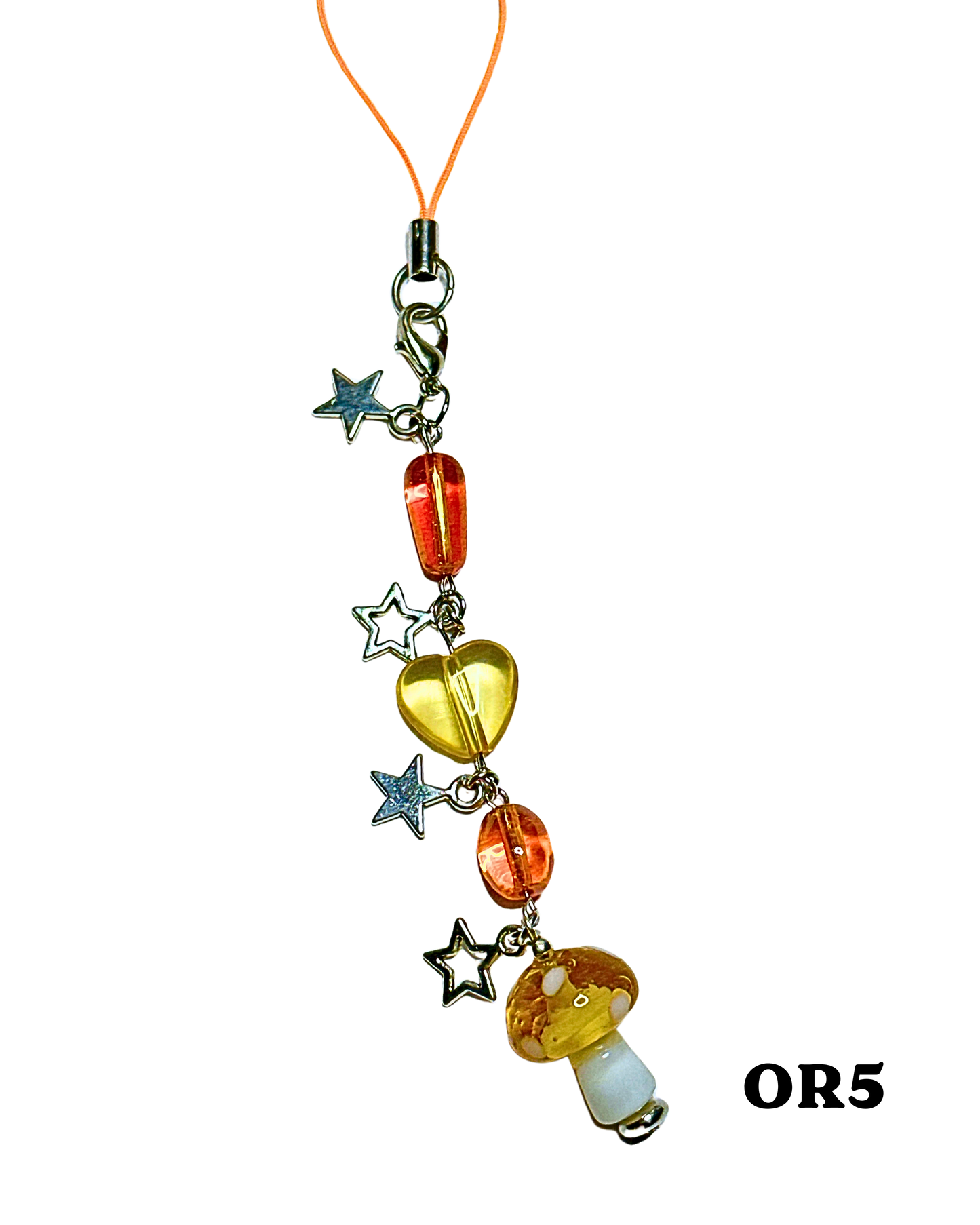 Orange Phone Charms