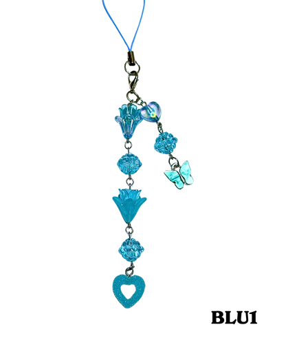 Blue Phone Charms