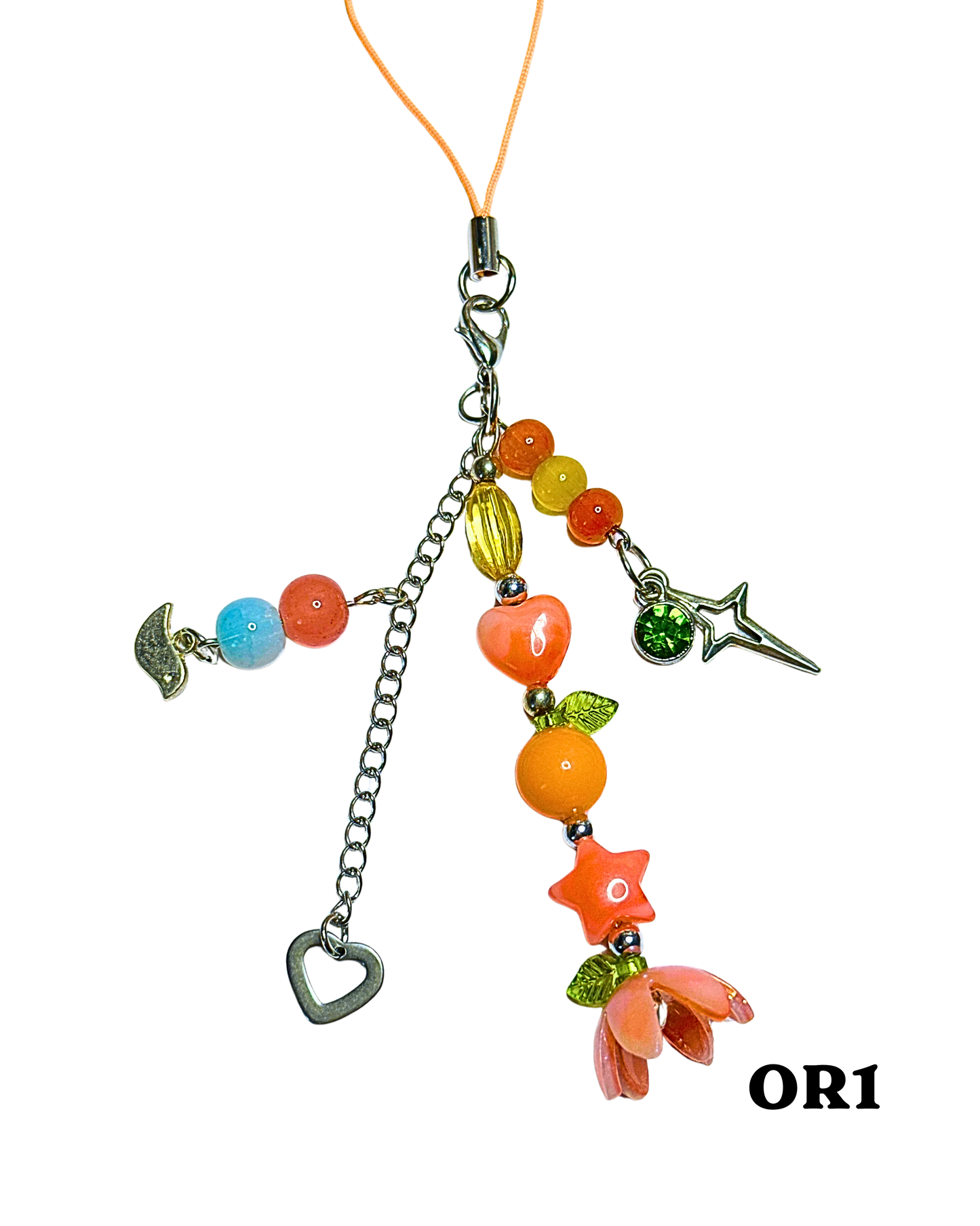Orange Phone Charms