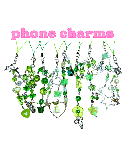 Green Phone Charms