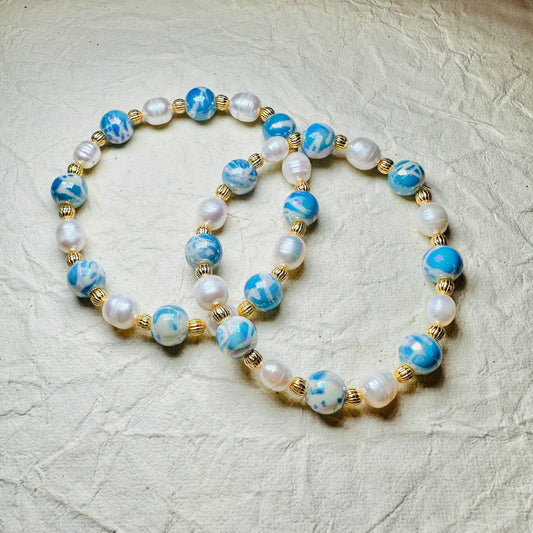 Marbleized Ocean Bracelet