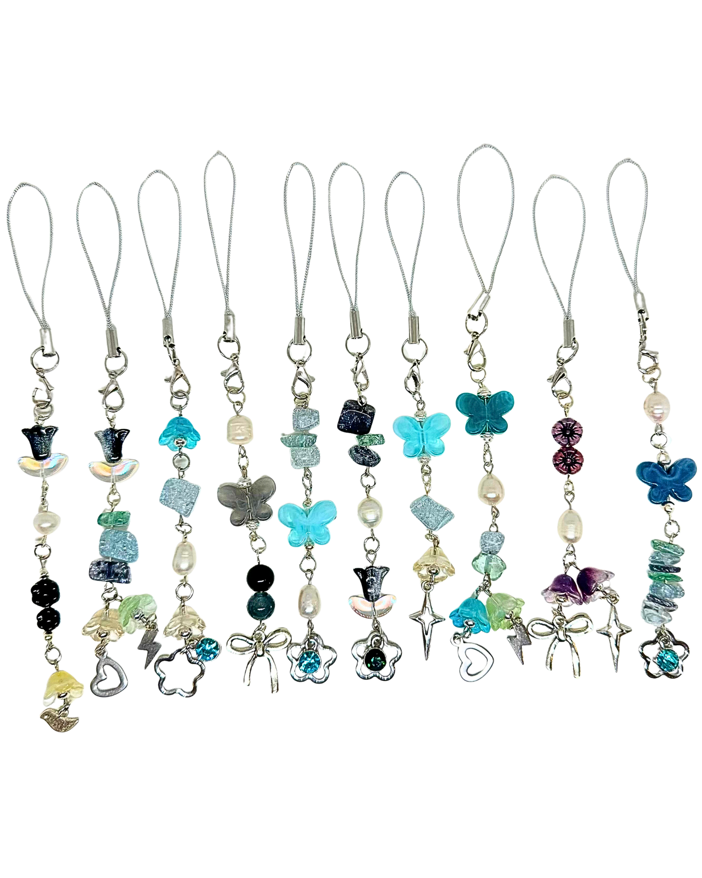 Whimsy Cool Tone Phone Charms (Varies)