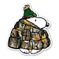 Snoopy Camo Puffer Sticker