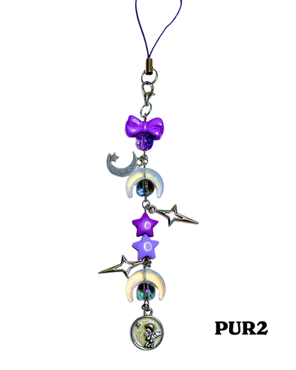 Purple Phone Charms