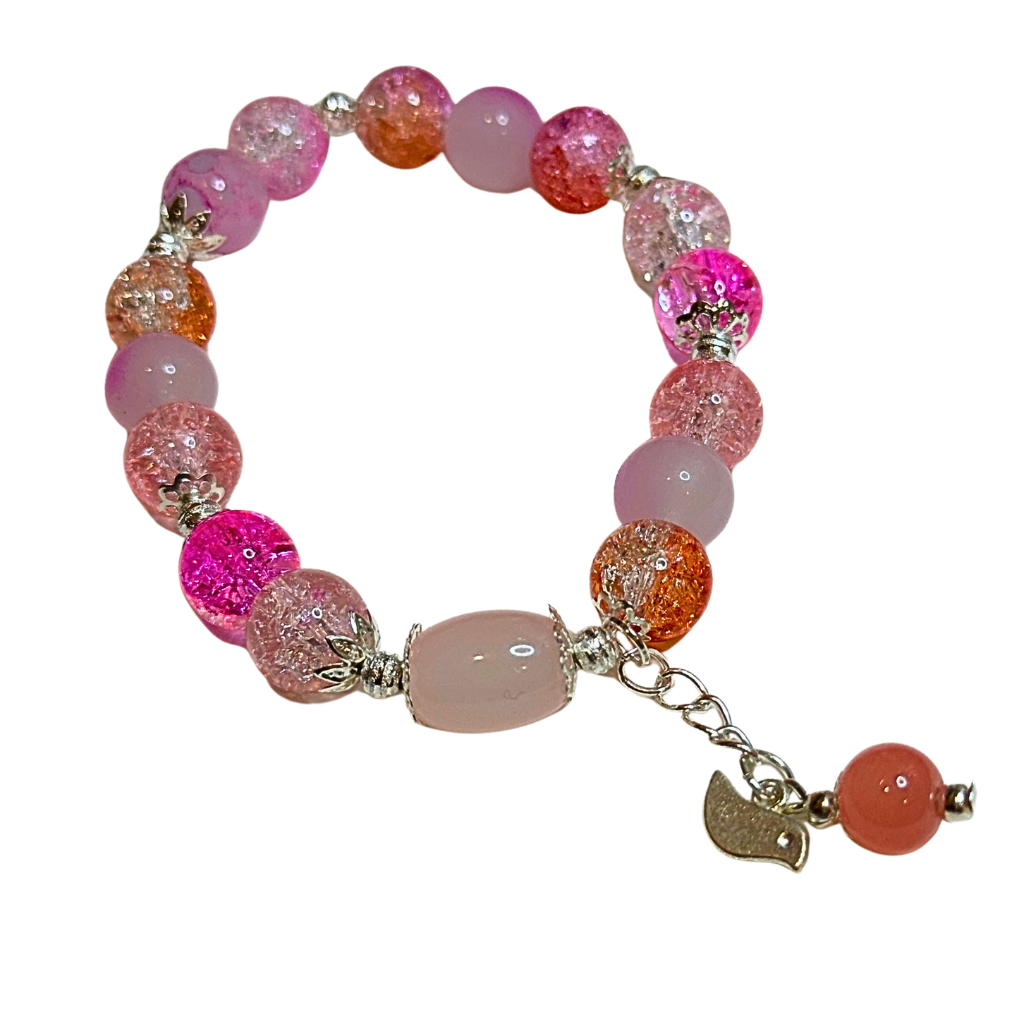 1 of 1 - Pink and Orange Bracelet