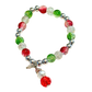 Santa Glass Holiday Bracelet