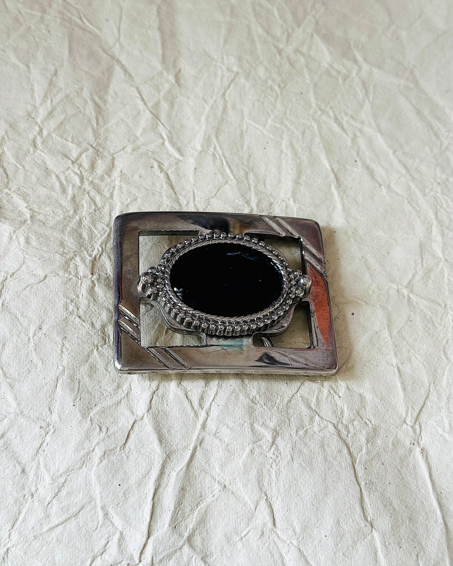 VTG Western See Through Metal Belt Buckle