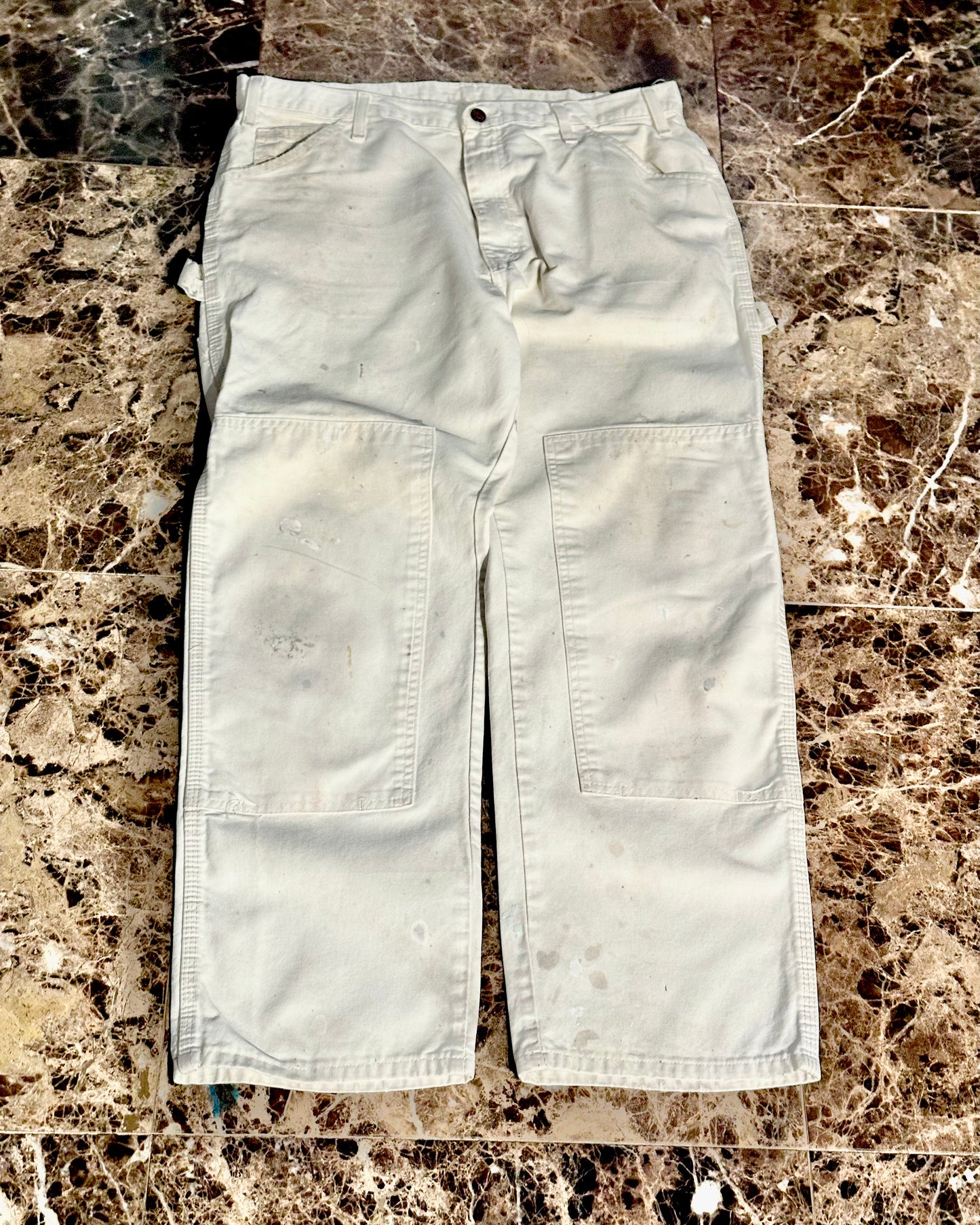 VTG 80s/90s ‘Dickies’ Beige Double Knee Carpenter Pants