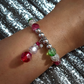 Santa Glass Holiday Bracelet