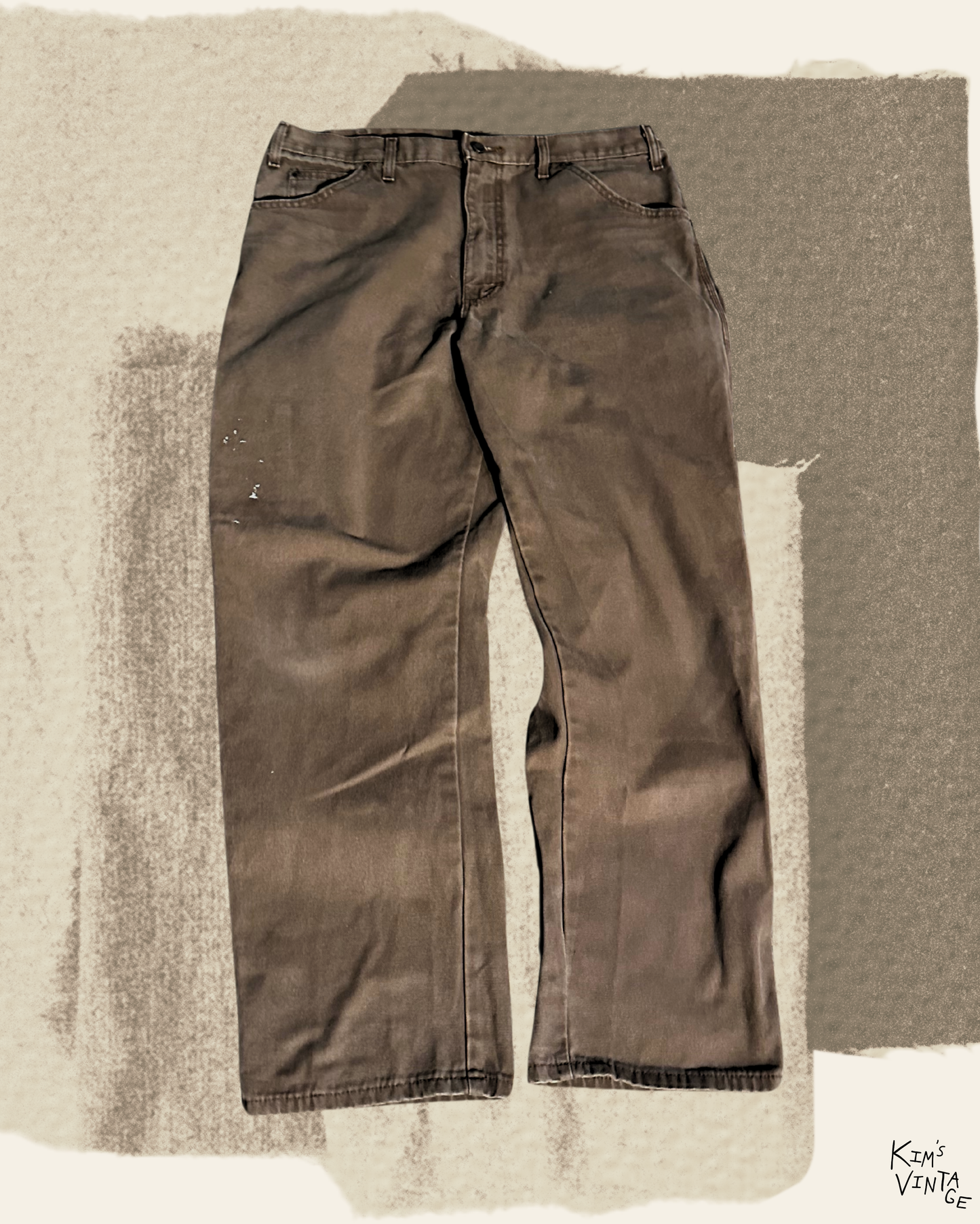 Second-Hand ‘Dickies’ Brown Carpenter Pants