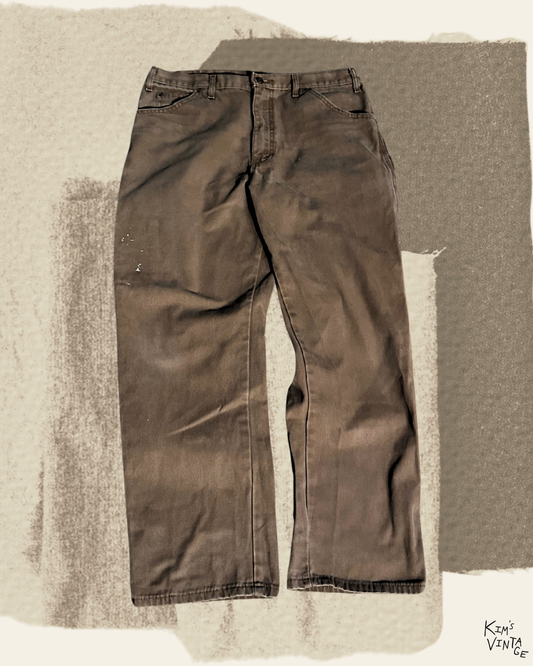 Second-Hand ‘Dickies’ Brown Carpenter Pants