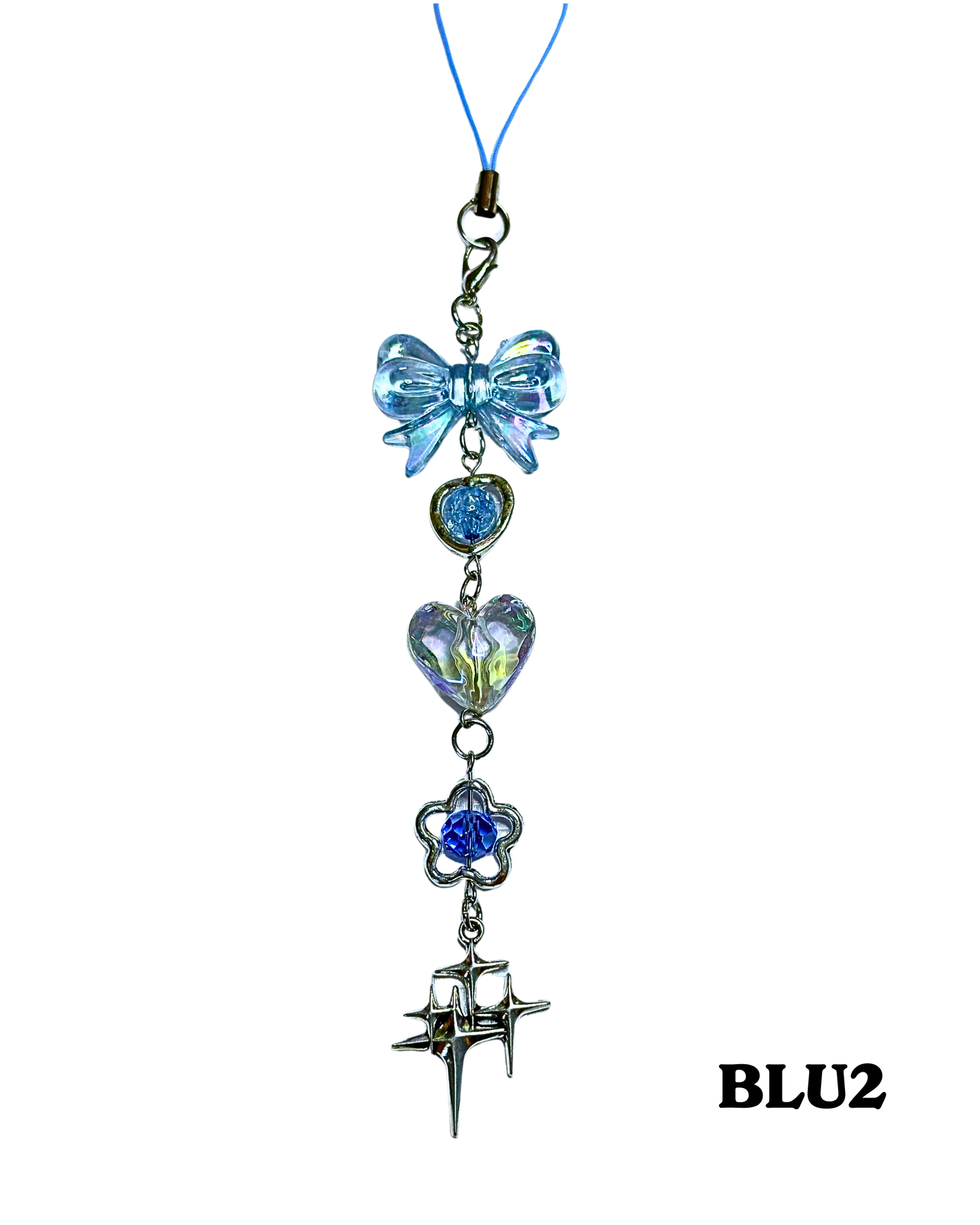 Blue Phone Charms
