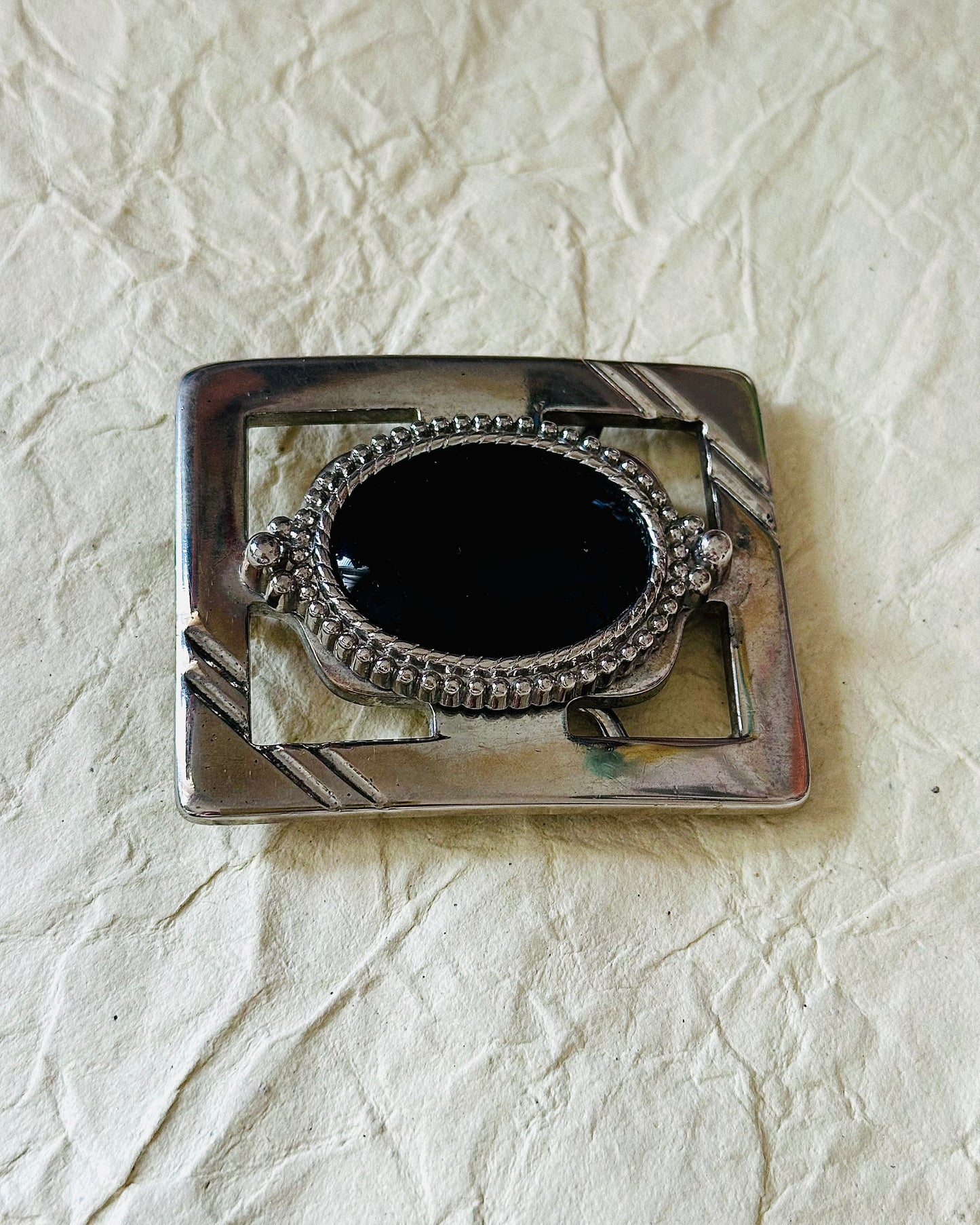 VTG Western See Through Metal Belt Buckle