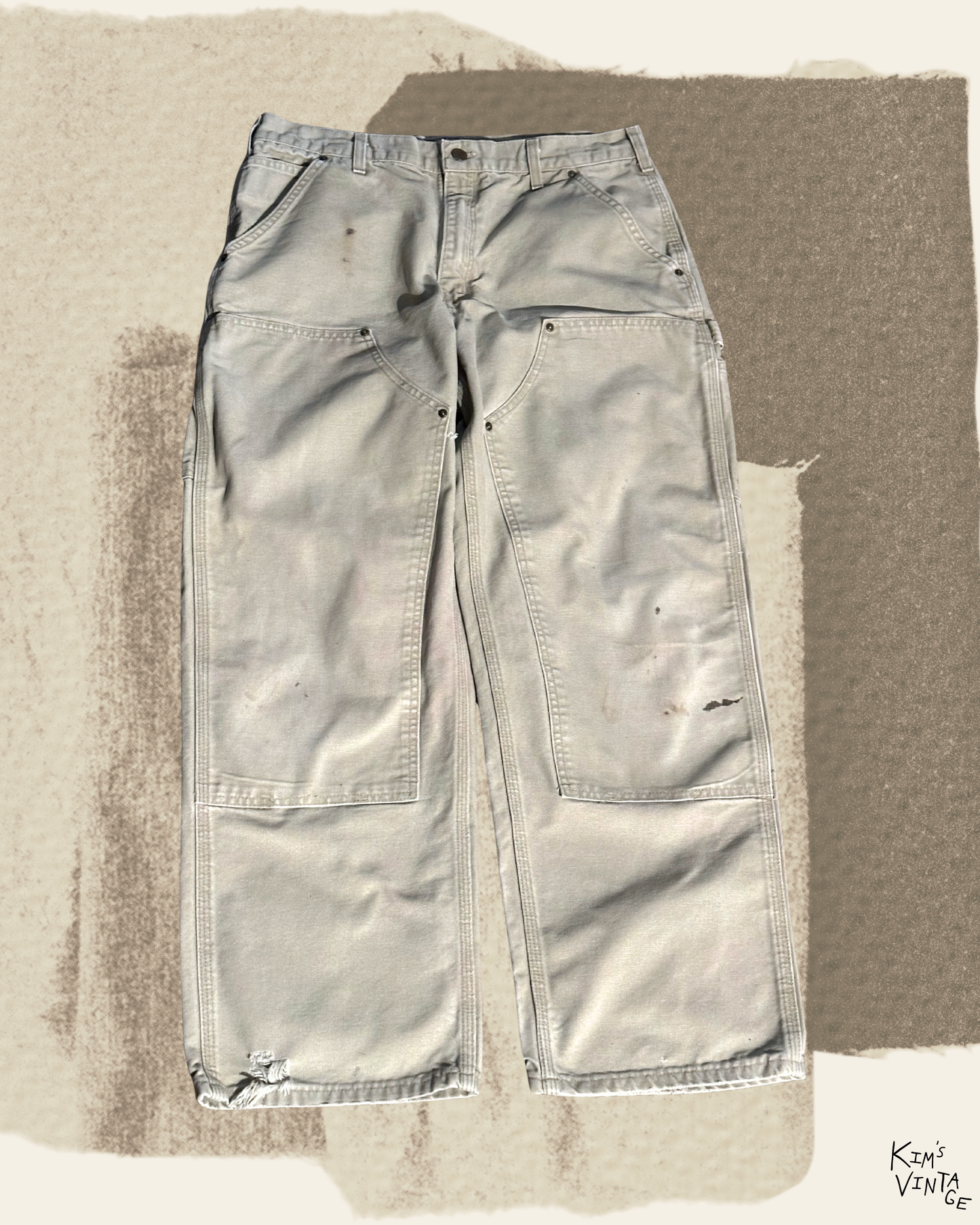 VTG 2005 ‘Carhartt’ Khaki Double Knee Carpenter Pants