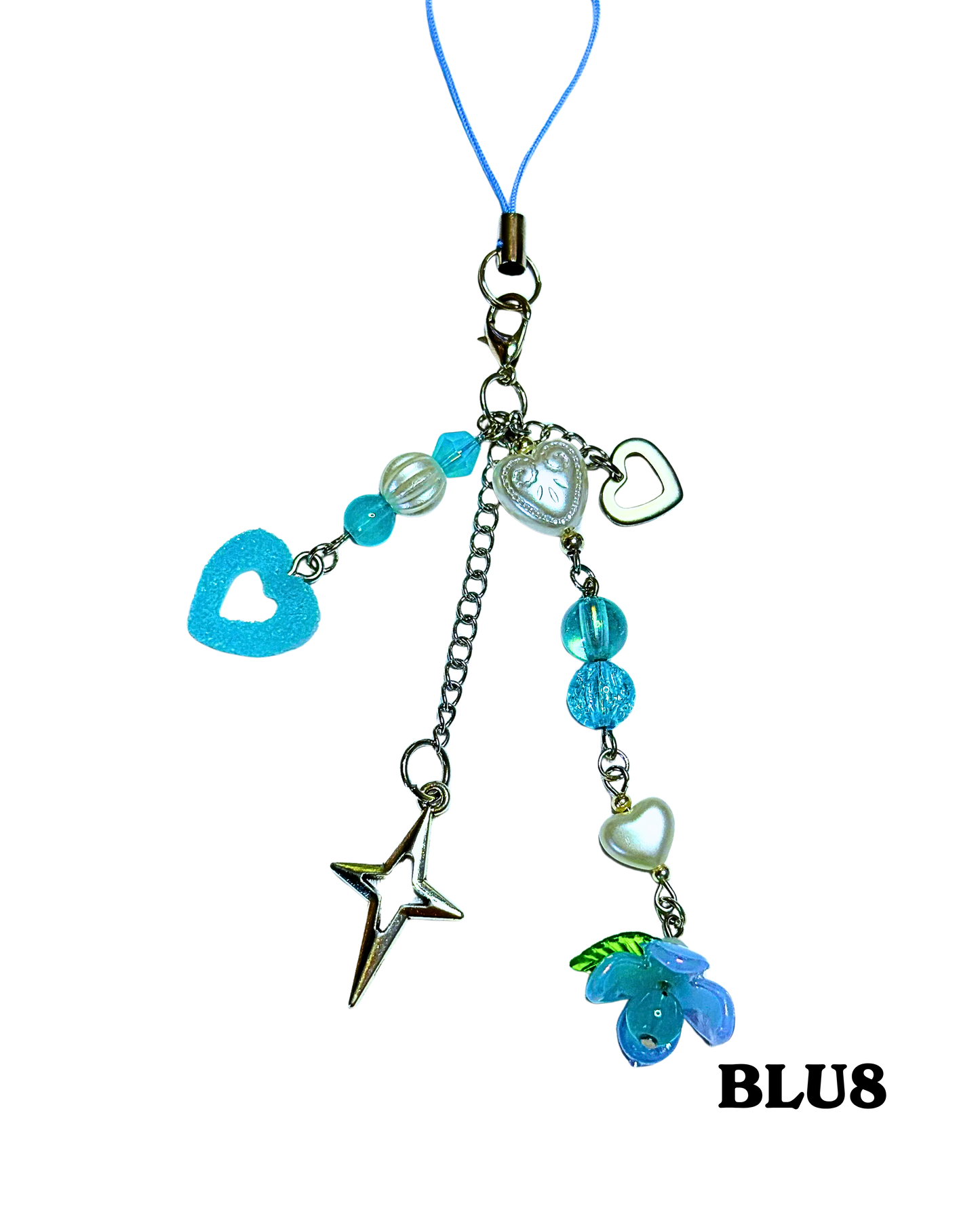 Blue Phone Charms