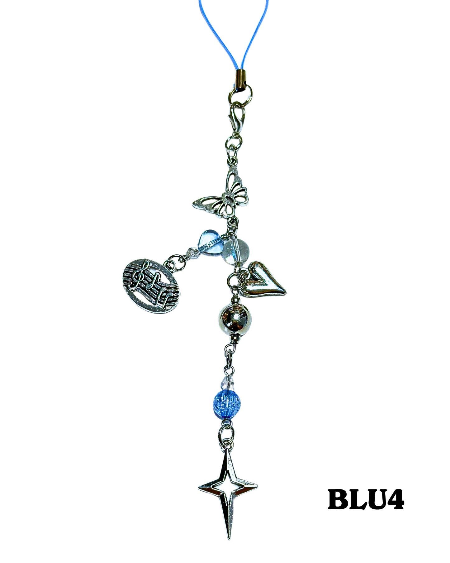 Blue Phone Charms
