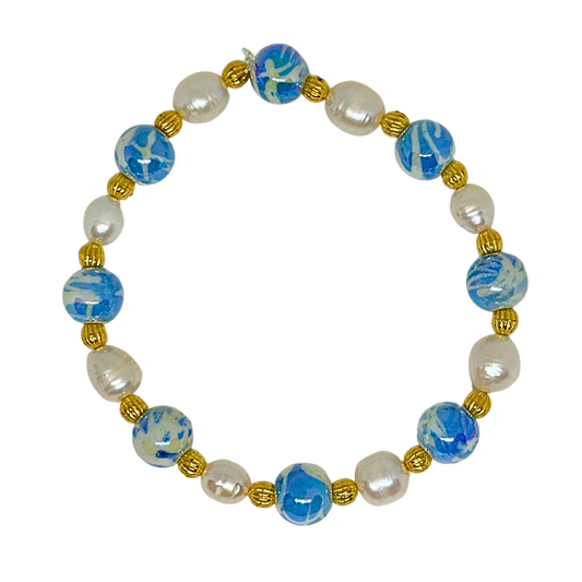 Marbleized Ocean Bracelet