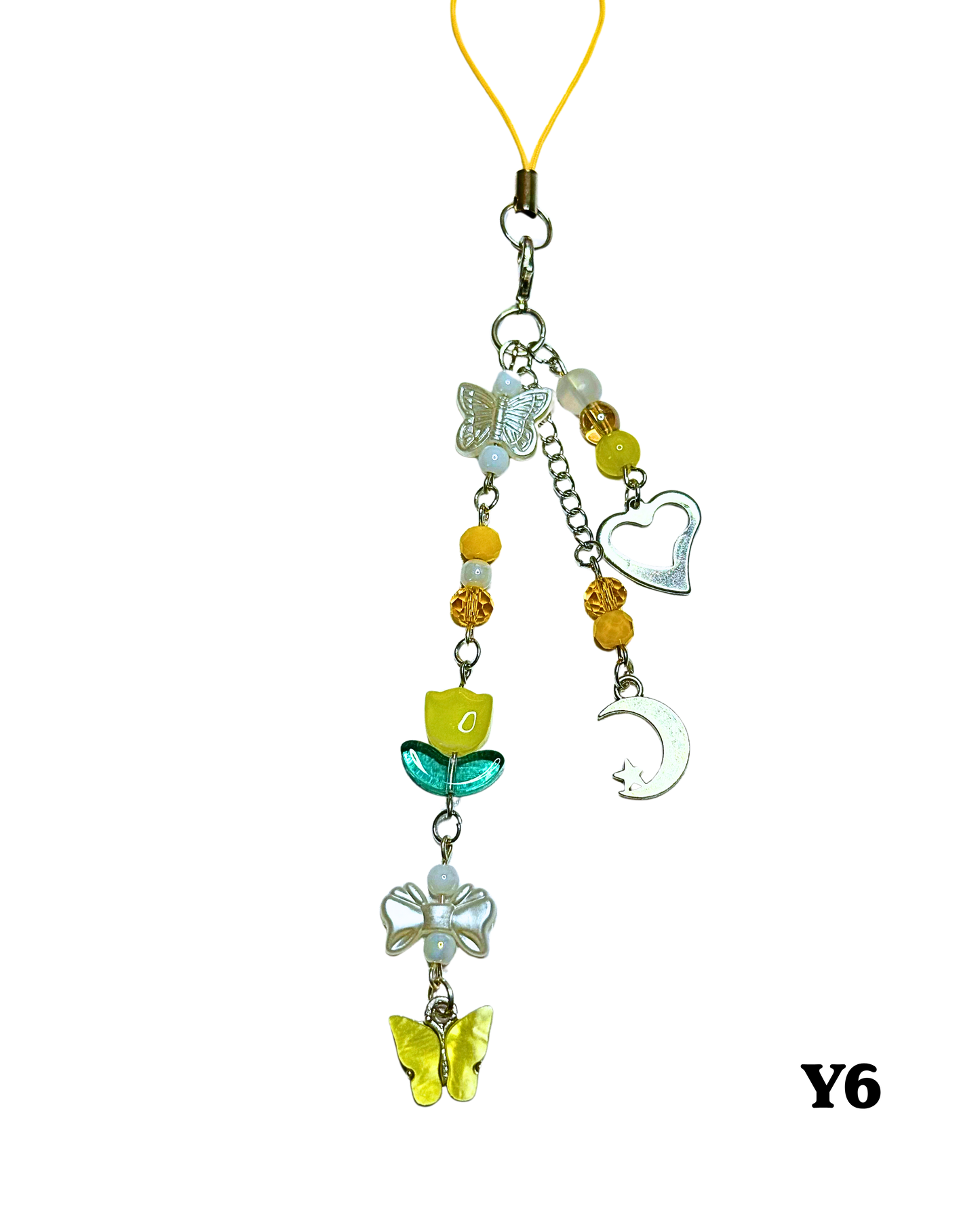 Yellow Phone Charms