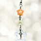 Silvery Peach Star Phone Charm