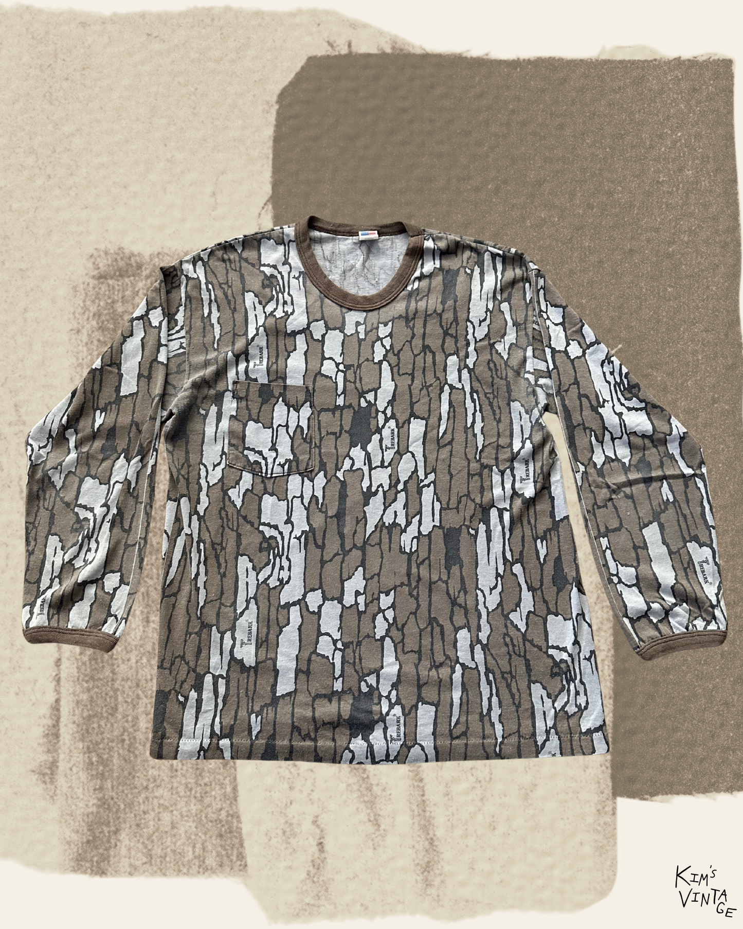 VTG 90s Trebark Long Sleeves Tee (L)