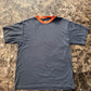 VTG 00’s Simply for Sports Gray and Orange Ringer Tee (S)
