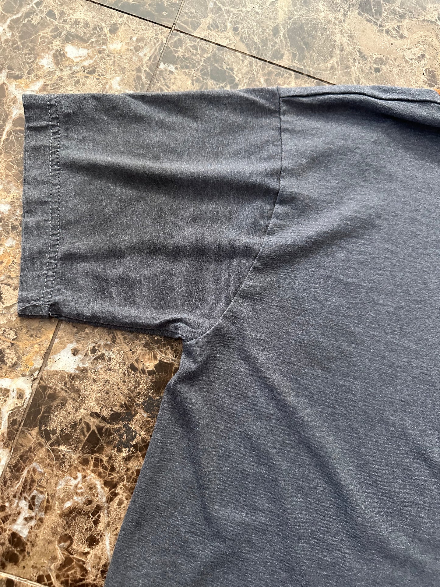 VTG 00’s Simply for Sports Gray and Orange Ringer Tee (S)